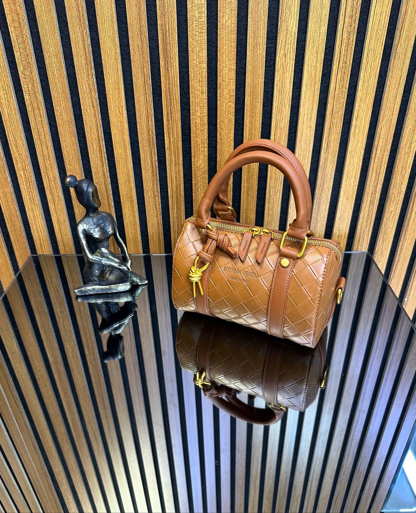 Bottega Venetta Açık Kahve Mini Speedy
