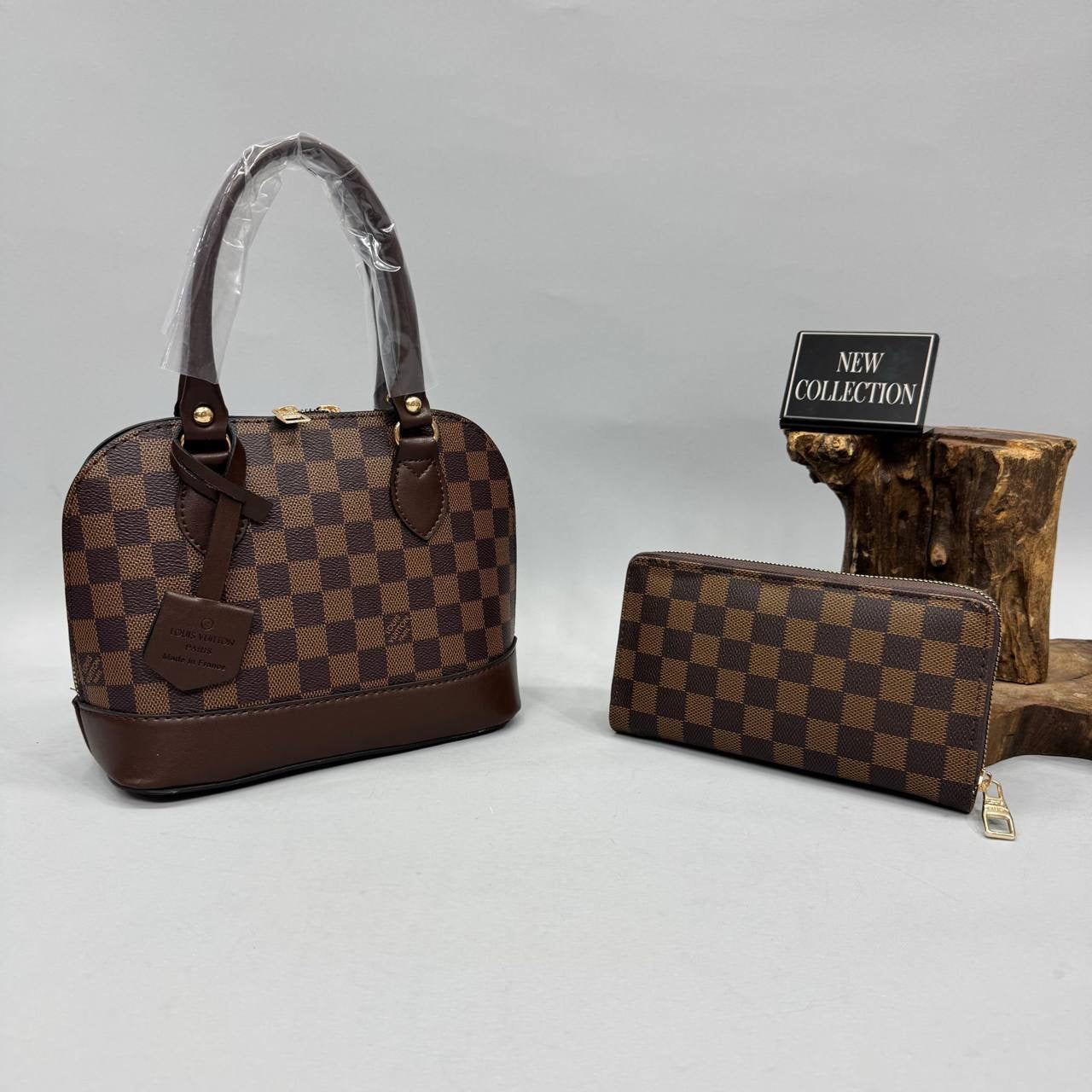 Louis Vuitton Damier Desenli Çanta & Cüzdan Seti