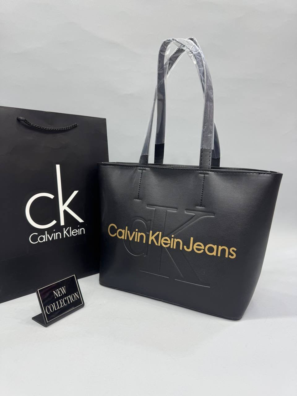 Calvin Klein Gold Detay Logolu Omuz Çantası
