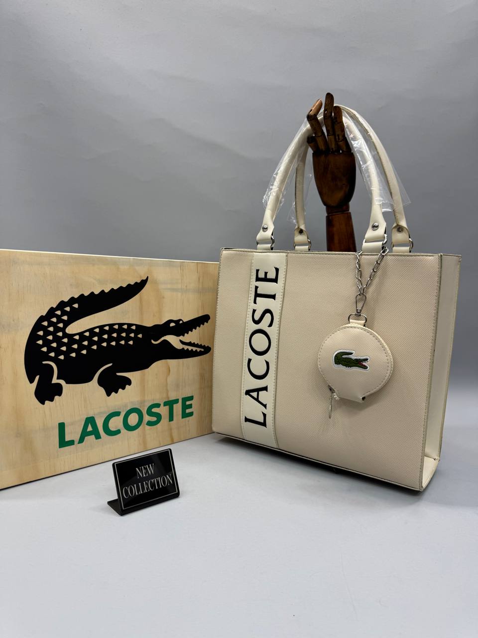 Lacoste Bej Yeni Sezon Omuz Çantası