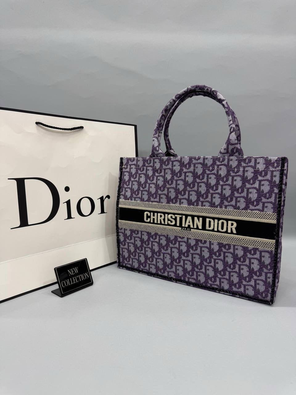 Christian Dior Mor Logolu Tote Çanta