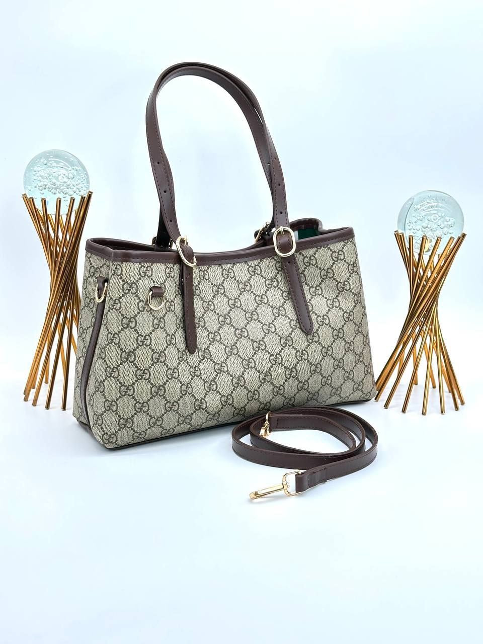 Gucci Giglio Tote Kahverengi