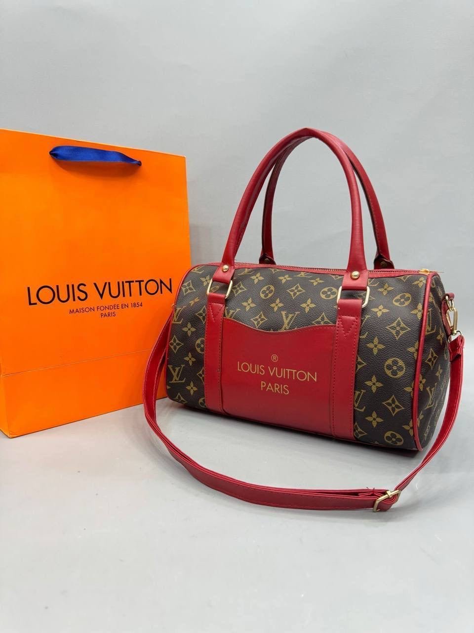 Louis Vuitton Kırmızı Monogram Desenli Mini Bavul