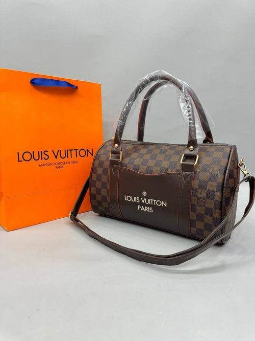 Louis Vuitton Kahve Kare Desenli Mini Bavul