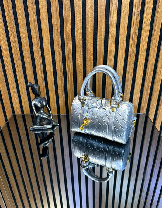 Bottega Venetta Silver Mini Speedy