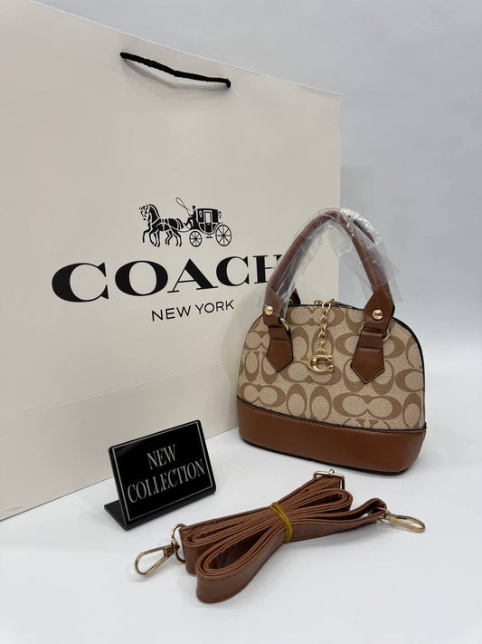 Coach Kahverengi Monogram Mini Çanta