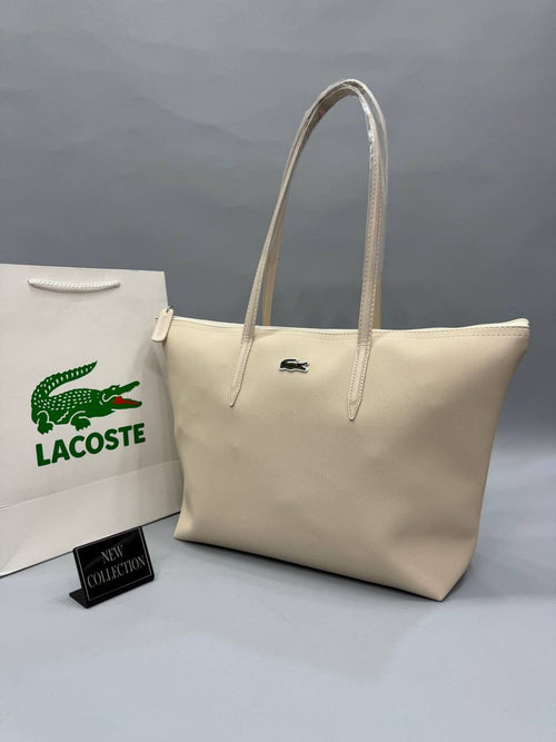 Lacoste Krem Kadın Omuz Çantası – Yeni Sezon