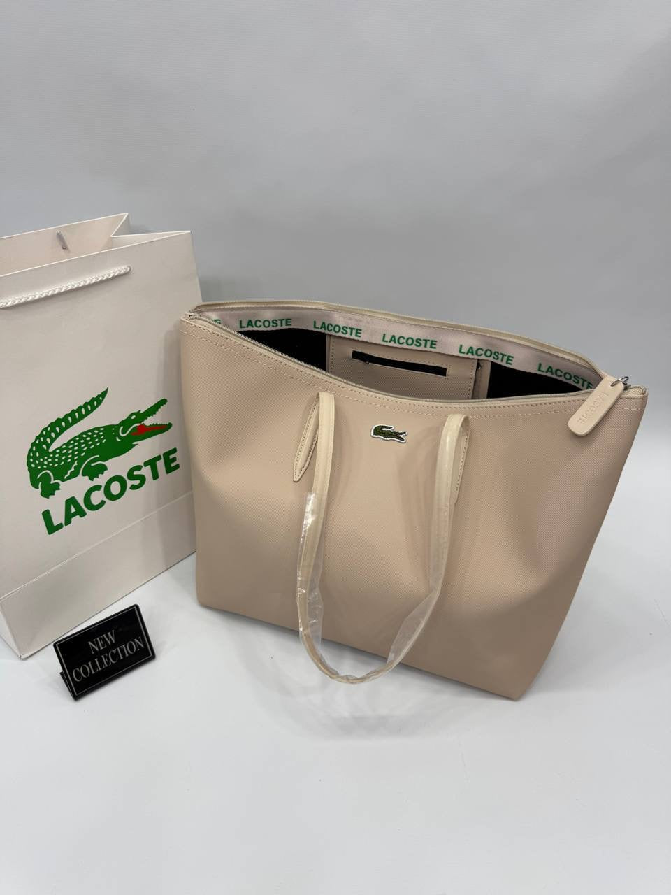Lacoste Bej Kadın Omuz Çantası – Yeni Sezon