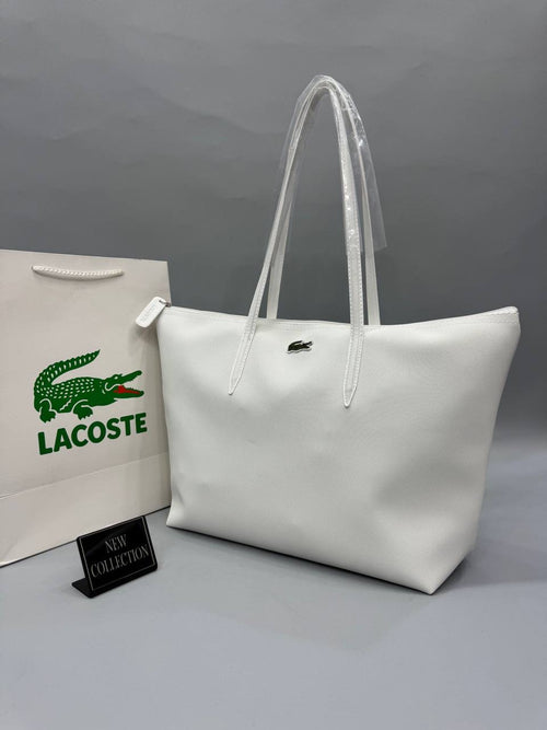 Lacoste Beyaz Kadın Omuz Çantası – Yeni Sezon