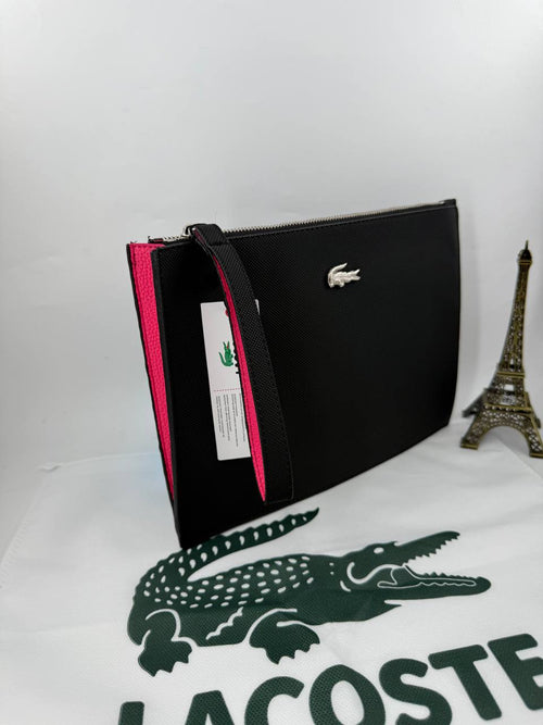 Lacoste Anna Siyah/Pembe Clucth