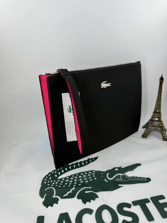 Lacoste Anna Siyah/Pembe Clucth