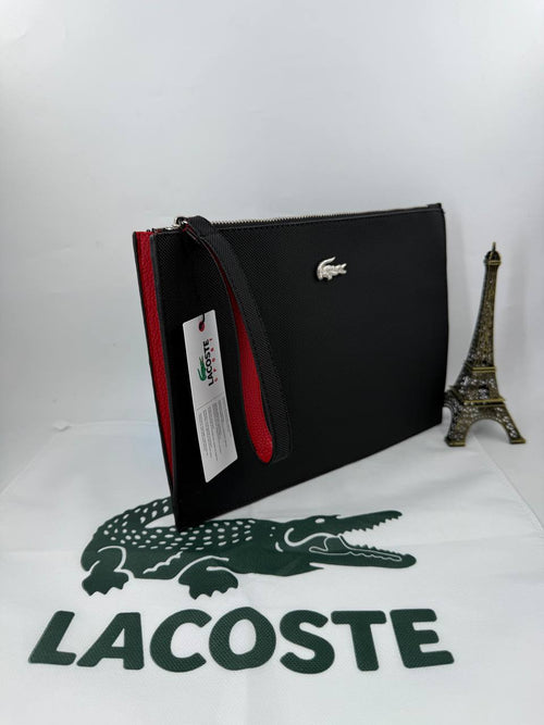 Lacoste Anna Siyah/ Kırmızı  Clucth